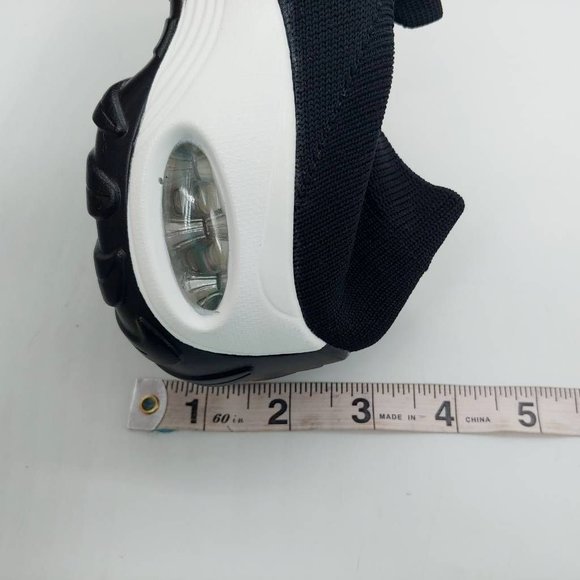 Naniya Womens Sneakers Shoes Black White Mid Top Slip On Mesh Eur 37‎ M New - Picture 8 of 10